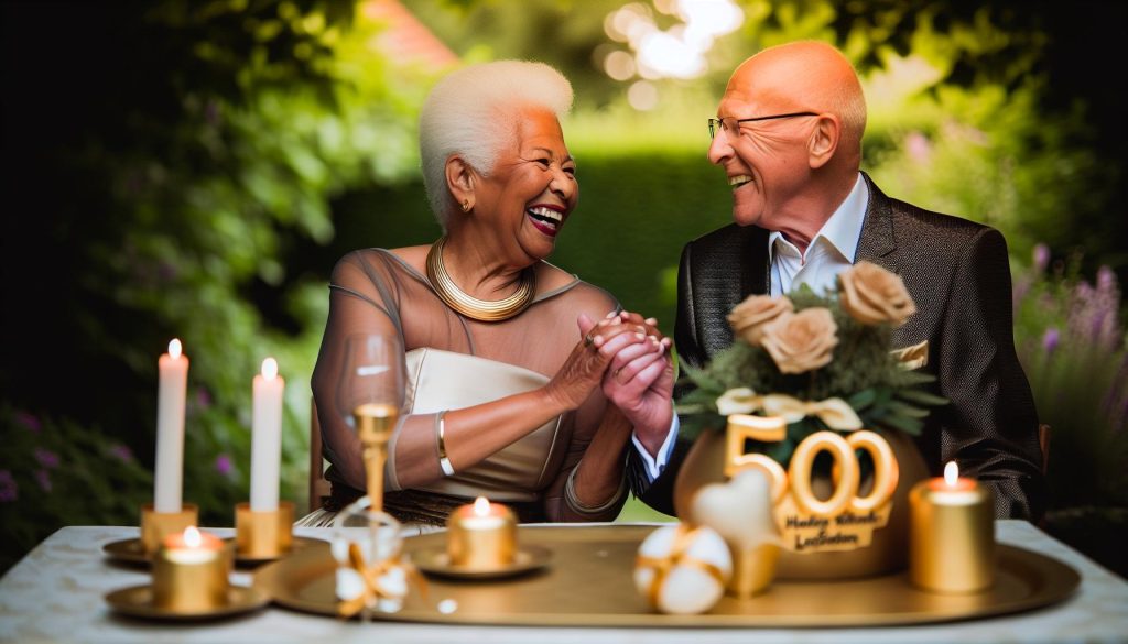 Glückwünsche zur Goldhochzeit: Halbes Jahrhundert Liebe feiern