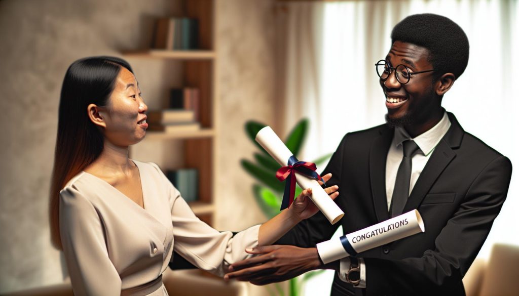 Glückwünsche zur Prüfung: Leistung verdient Lob