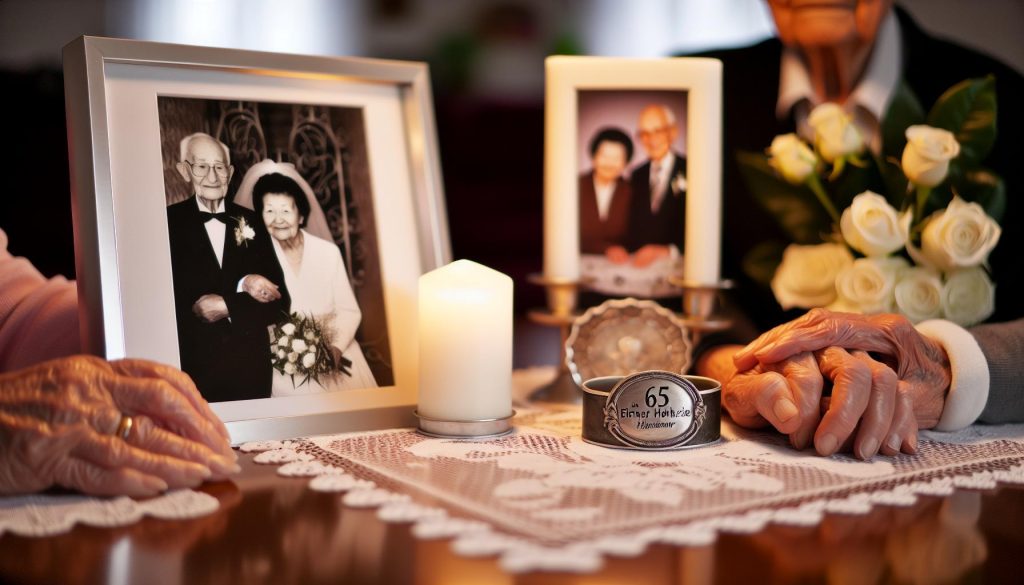 Glückwünsche für Eiserne Hochzeit: 65 Jahre Liebe ehren