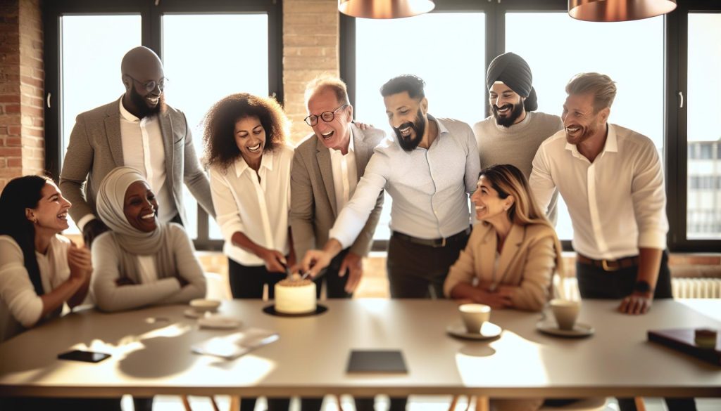 Glückwünsche zum Geburtstag von Kollegen: Teamgeist zeigen