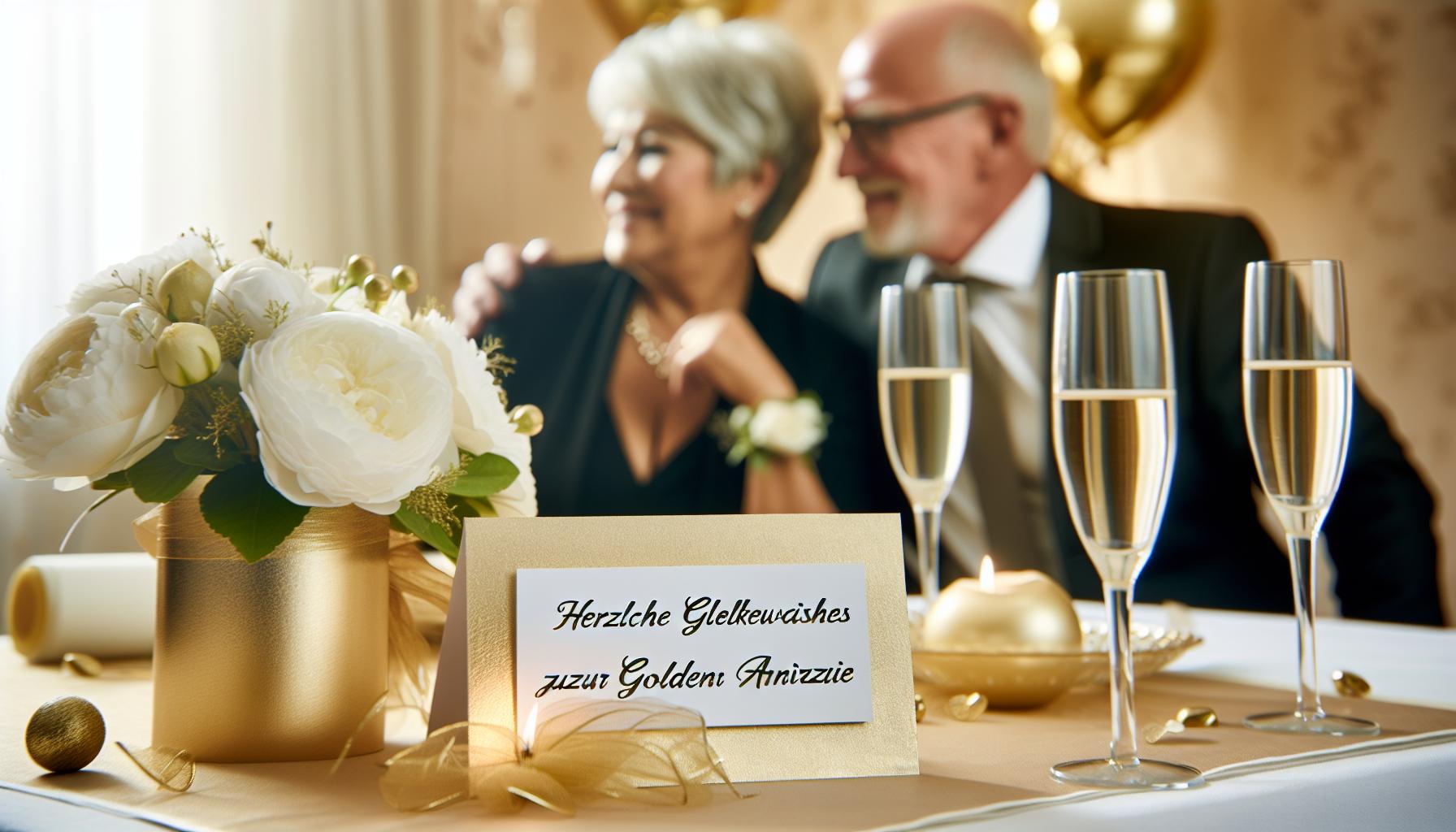 Herzliche Glückwünsche zur goldenen Hochzeit formulieren