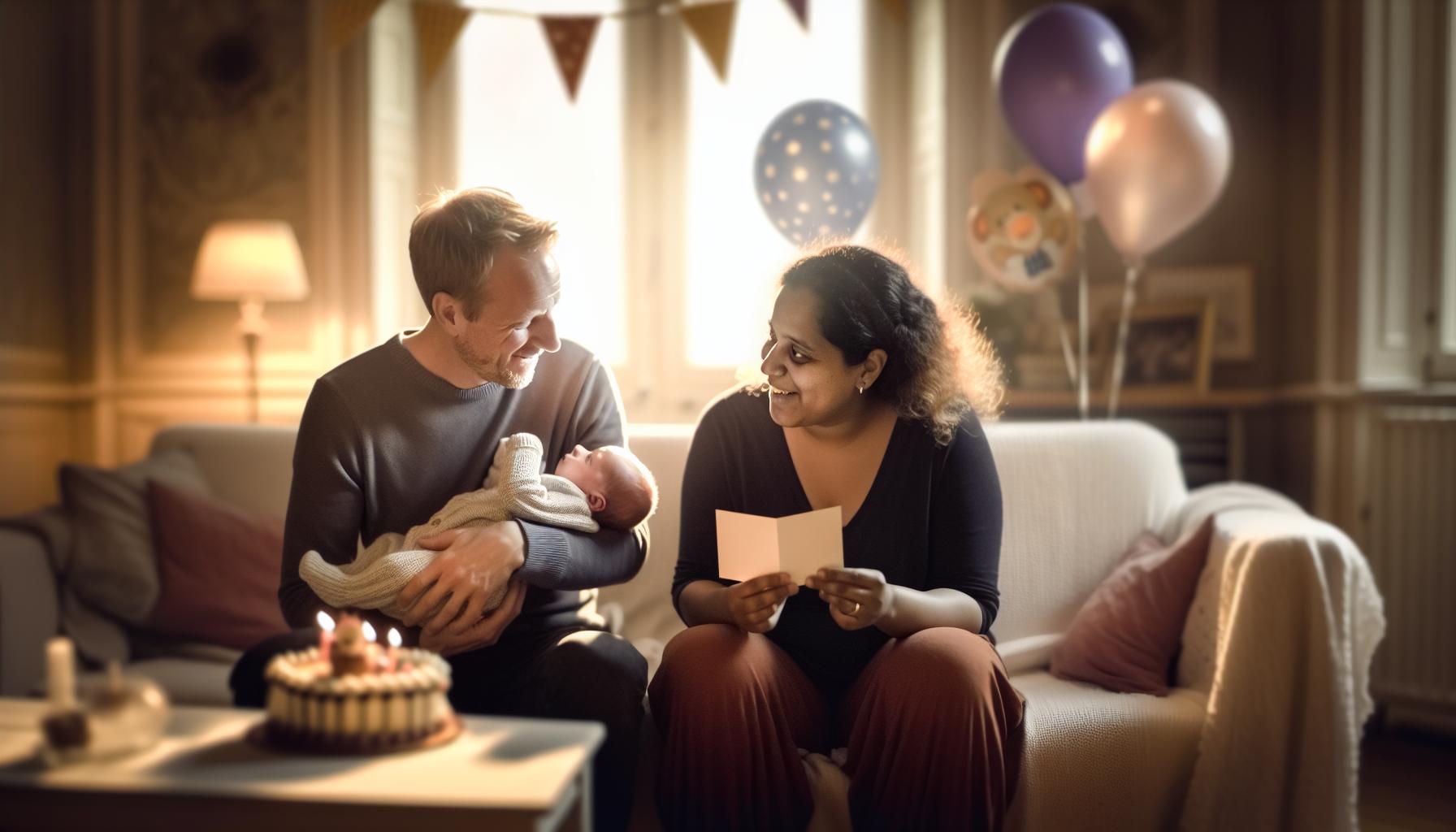 Herzliche Geburtstagswünsche für neuen Eltern