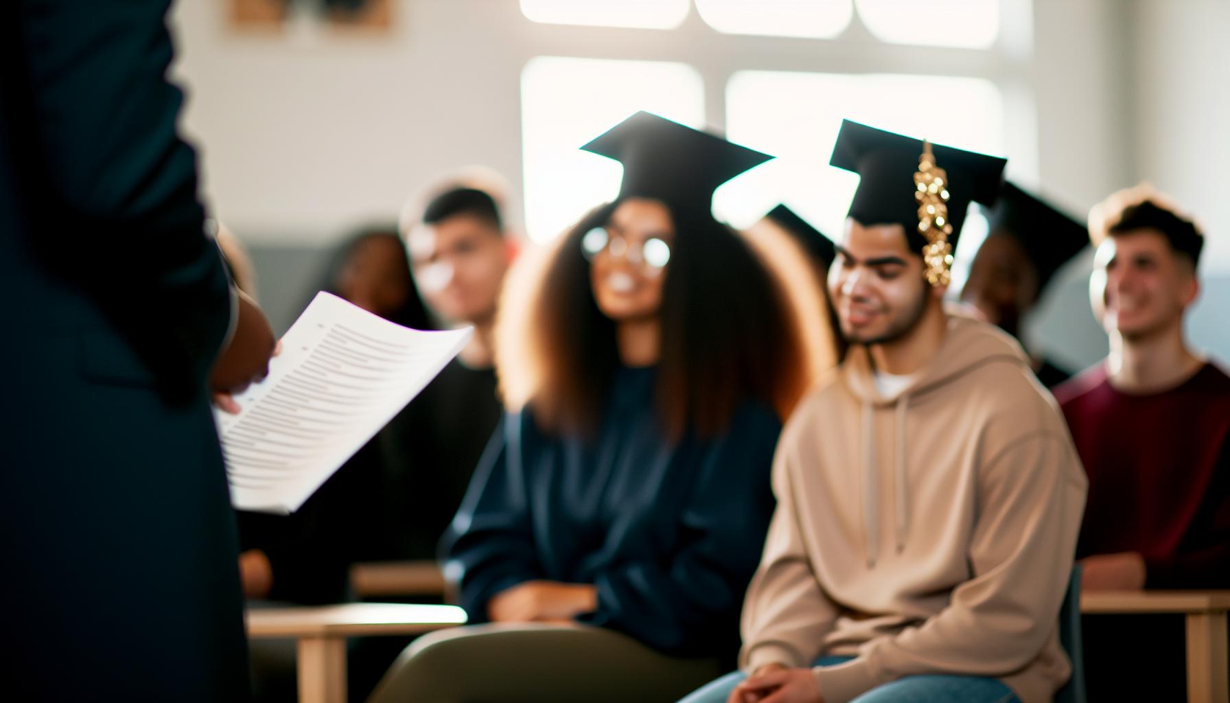 Stolze Worte zur bestandenen Prüfung
