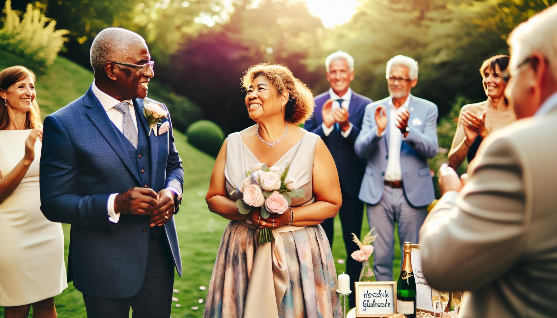 Herzliche Glückwünsche für das Jubelpaar