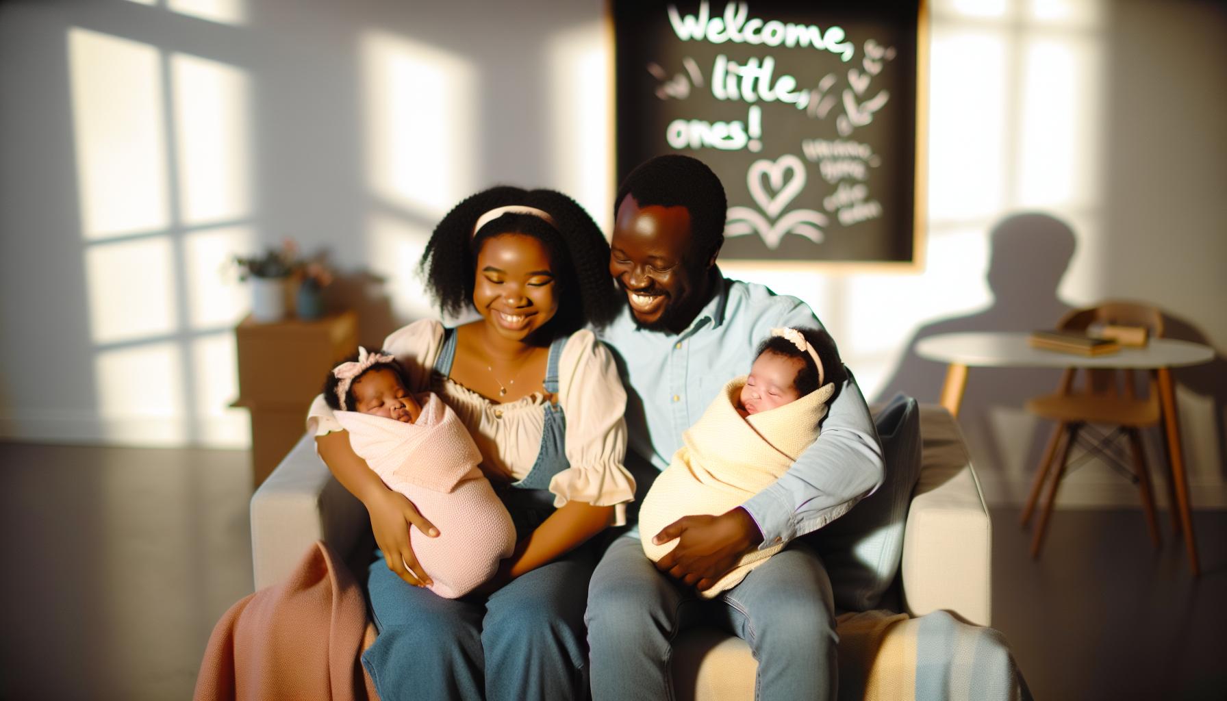 Besondere Sprüche für frisch gebackene Zwillinge-Eltern