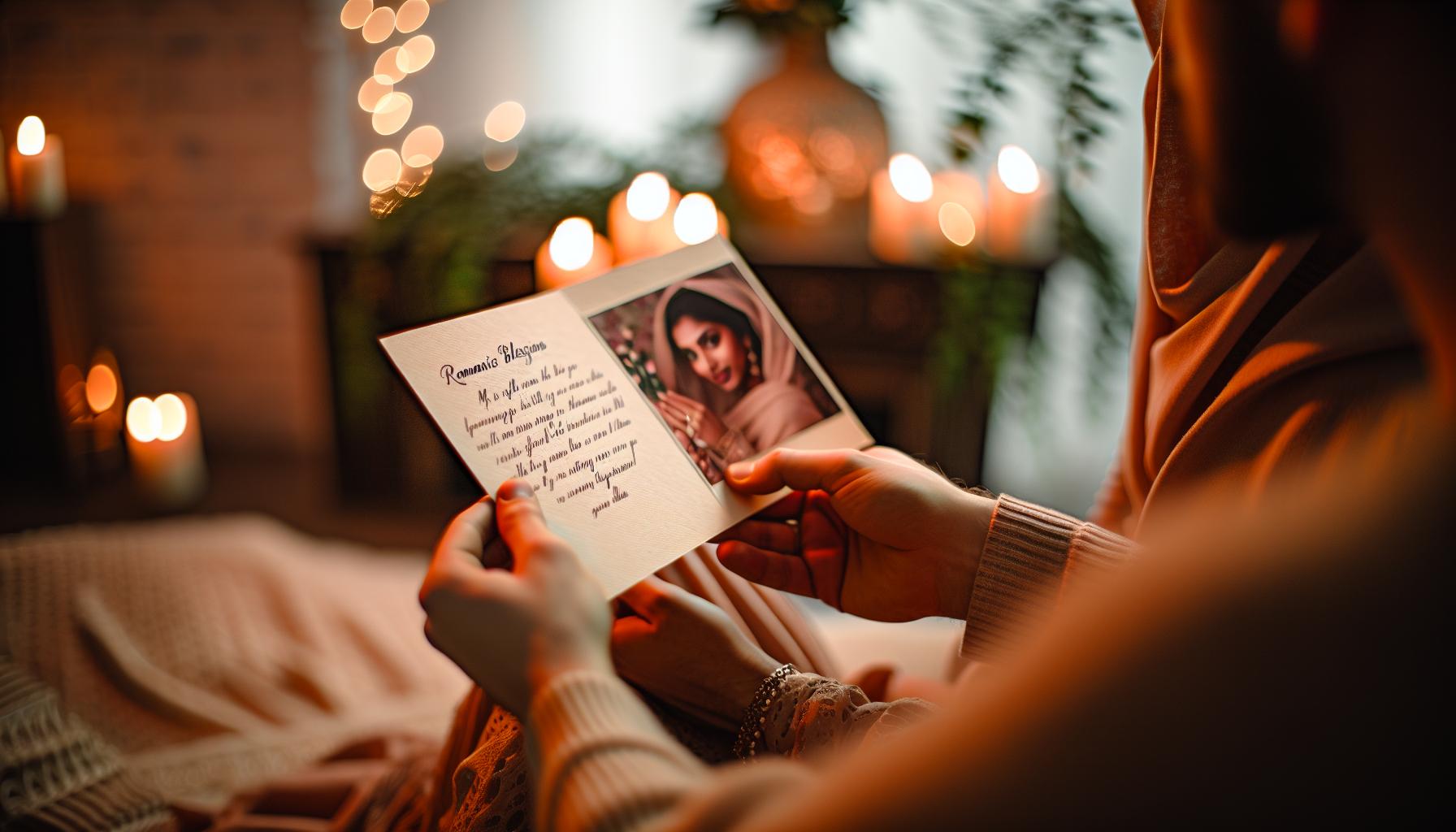 Romantische Sprüche für individuelle Karten