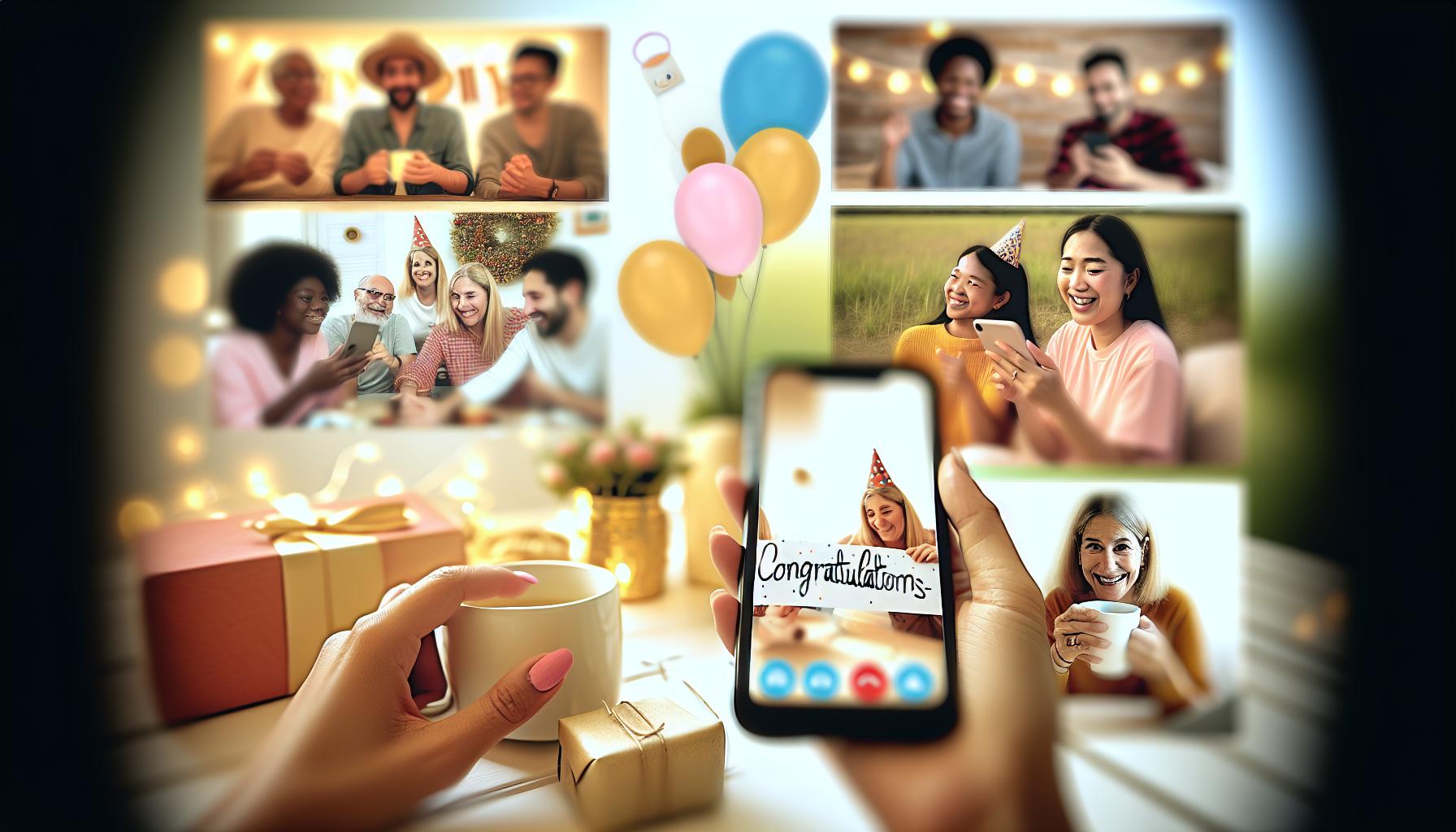 Glückwünsche aus der Ferne: Digitale Grüße und Optionen