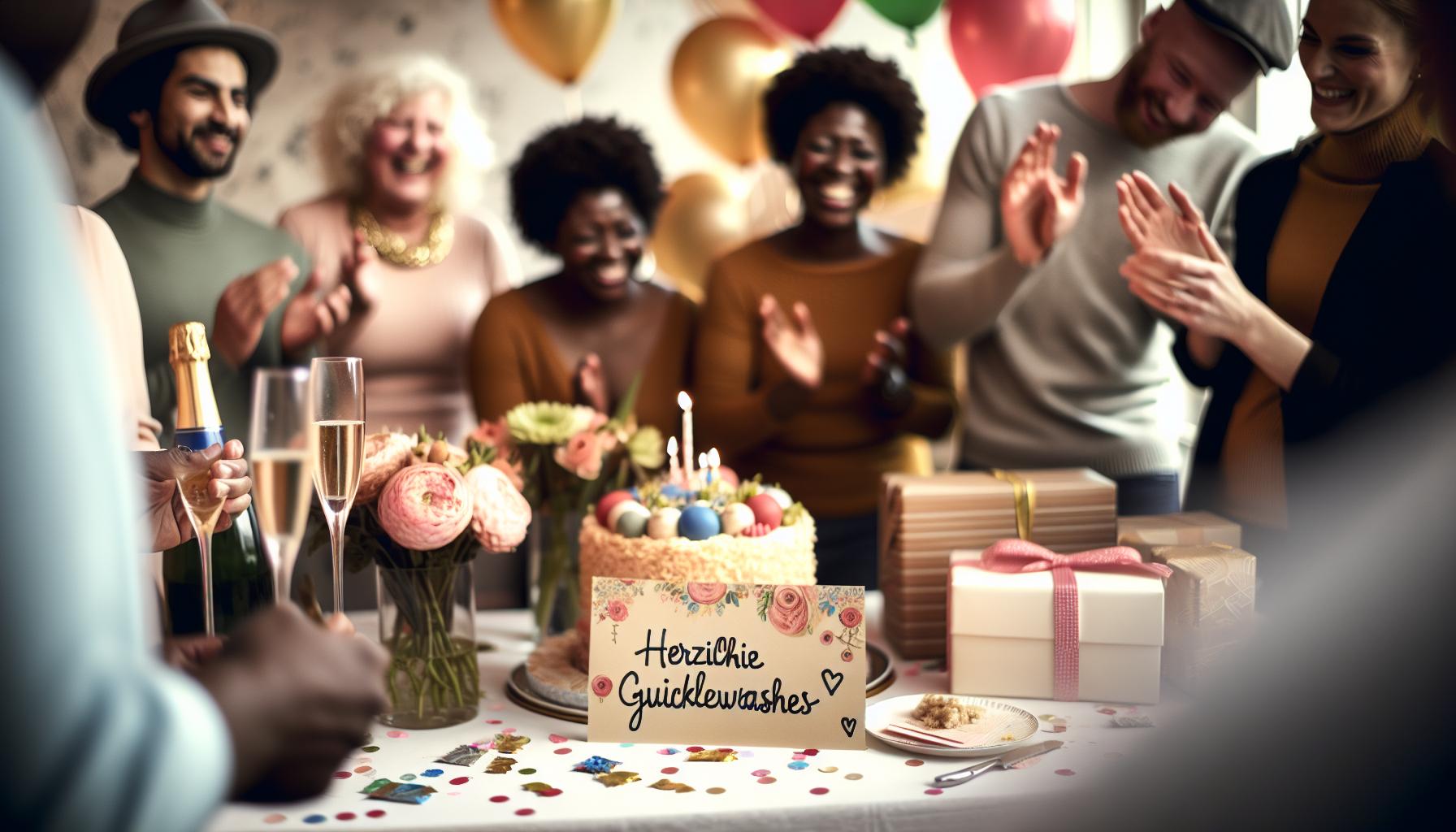 Herzliche Glückwünsche für Geburtstage und Jubiläen