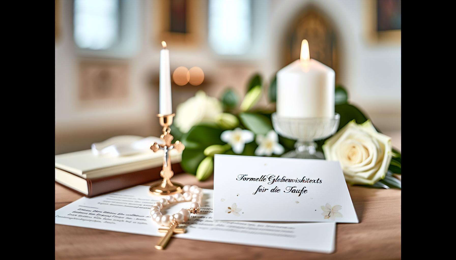 Formelle Glückwunschtexte für die Taufe