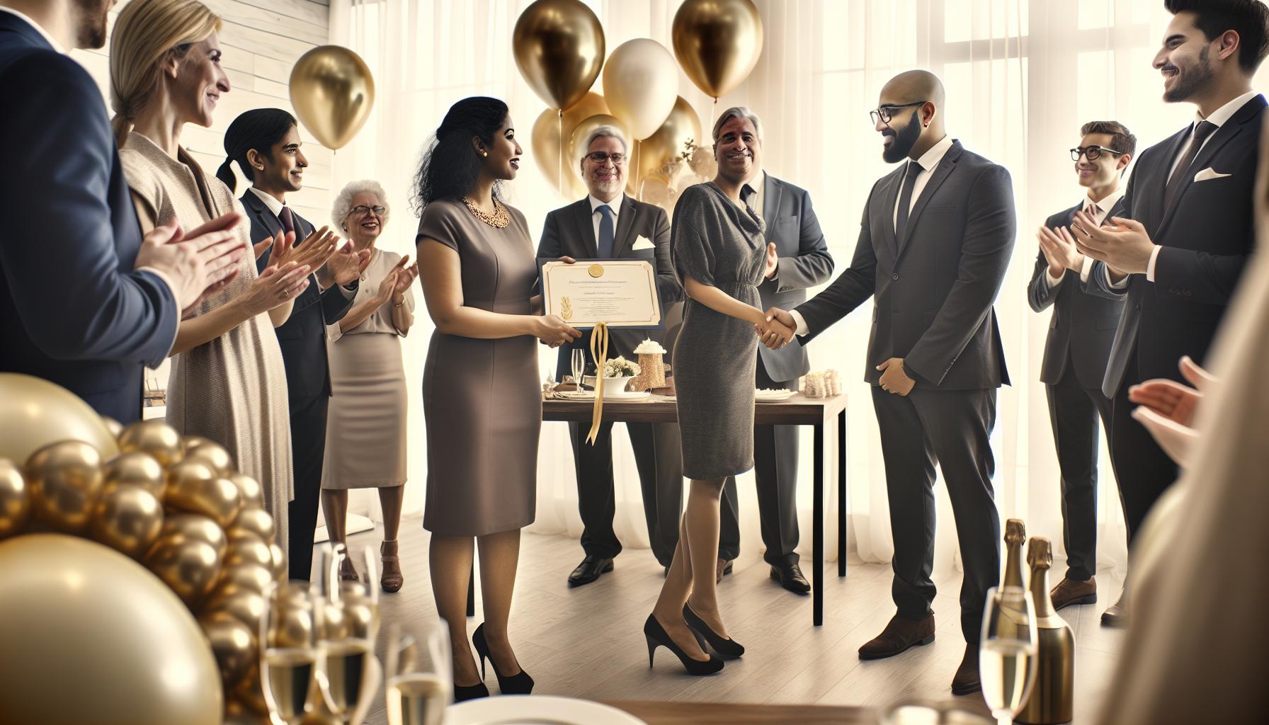 Formelle Glückwünsche für das Jubiläum