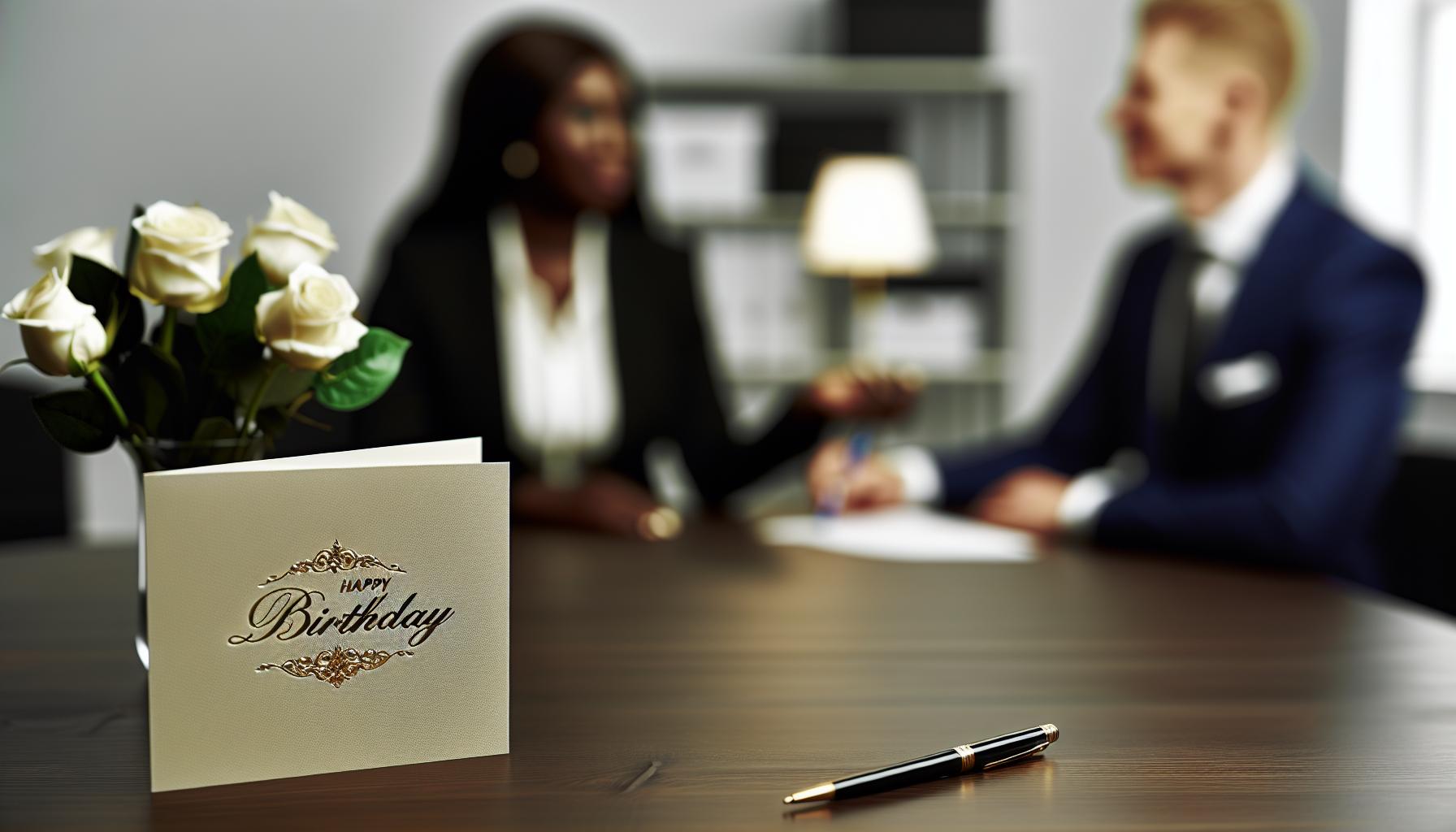 Formelle Geburtstagswünsche für Geschäftspartner