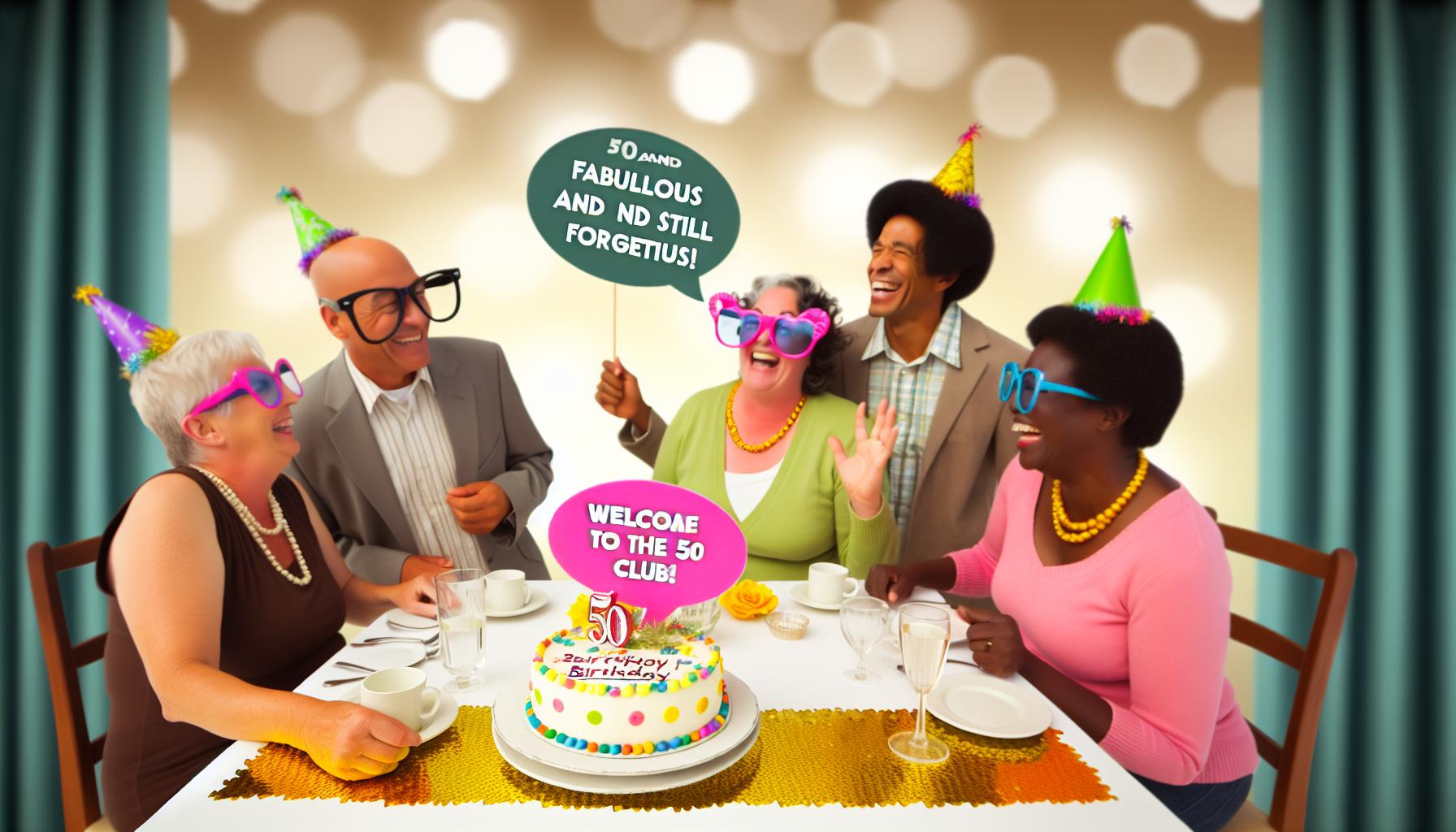 Lustige Sprüche für einen humorvollen 50. Geburtstag