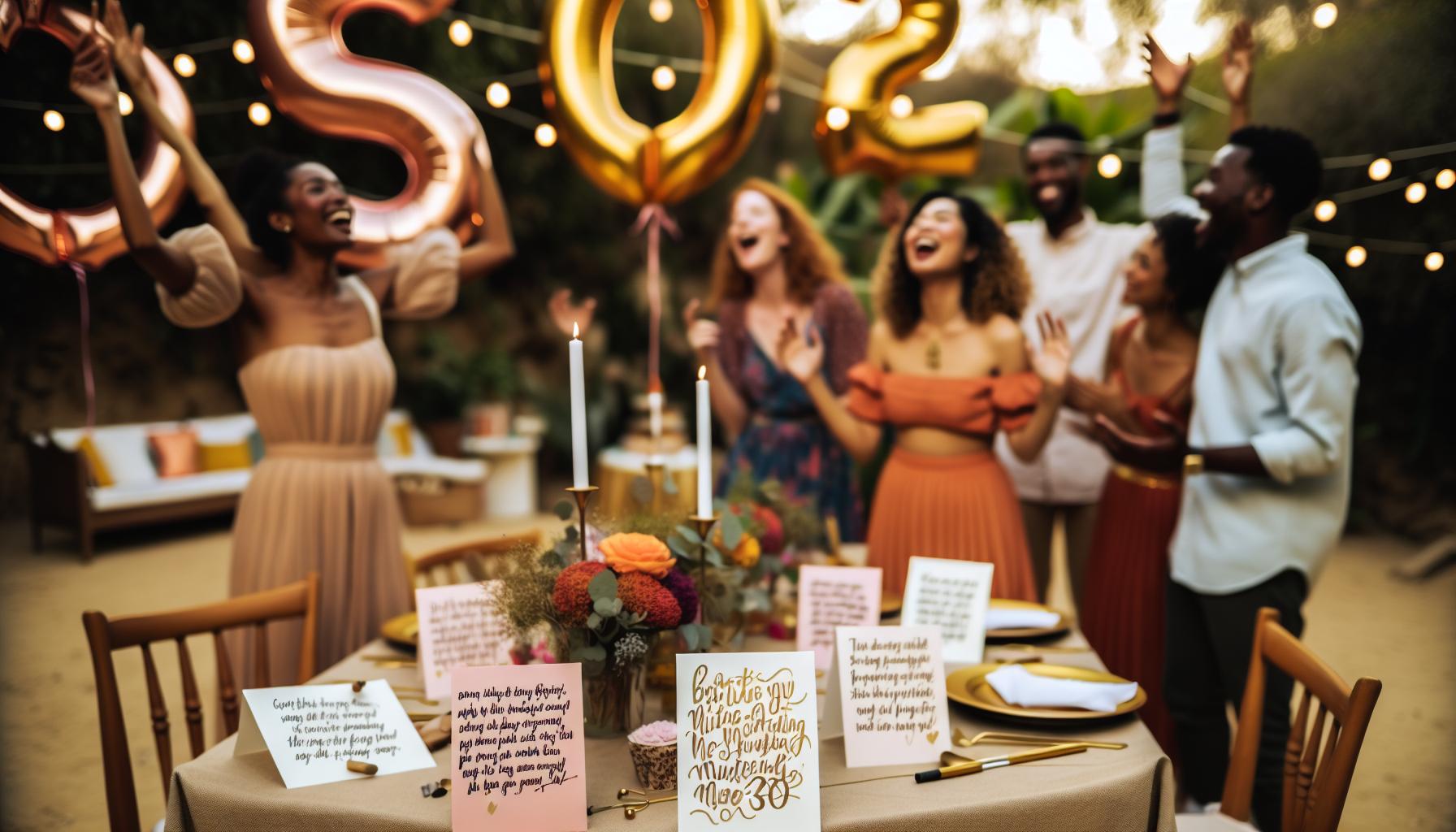 Kreative Sprüche für den 30. Geburtstag