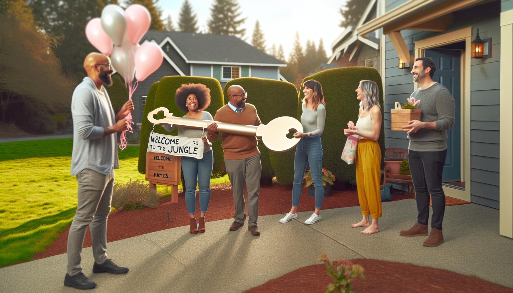 Humorvolle Grüße für neue Nachbarn