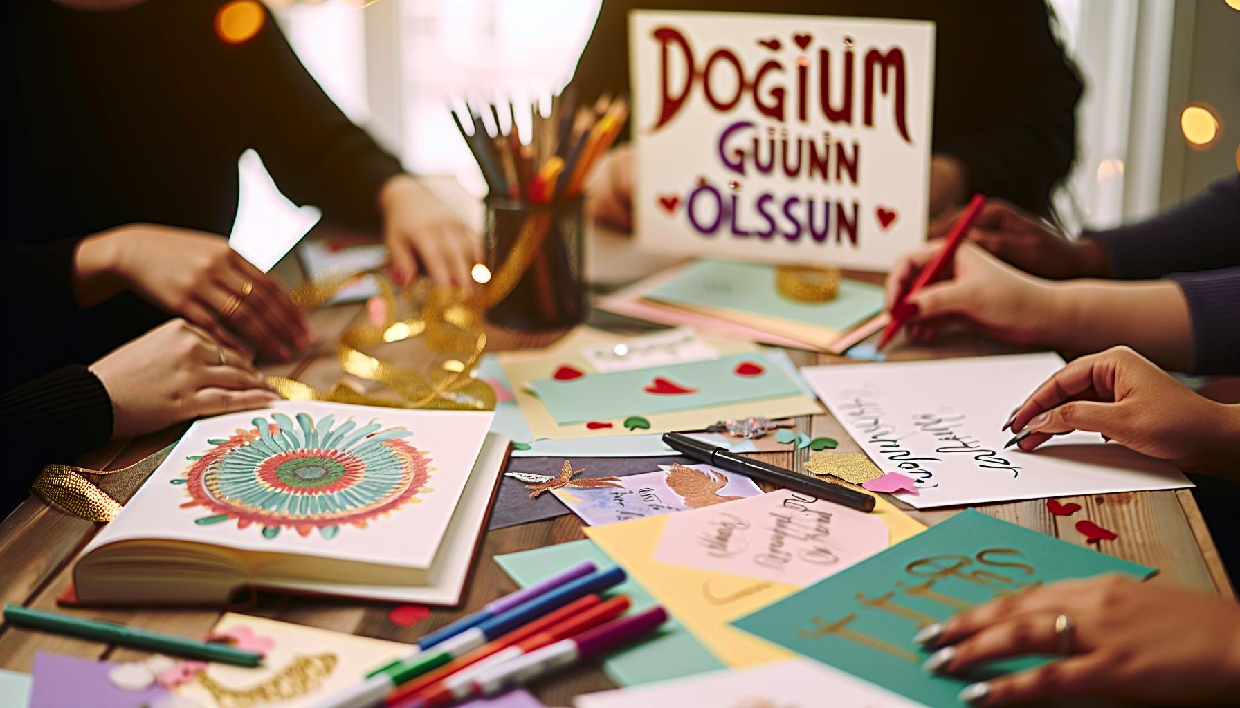Kreative Ideen für Geburtstagskarten auf Türkisch