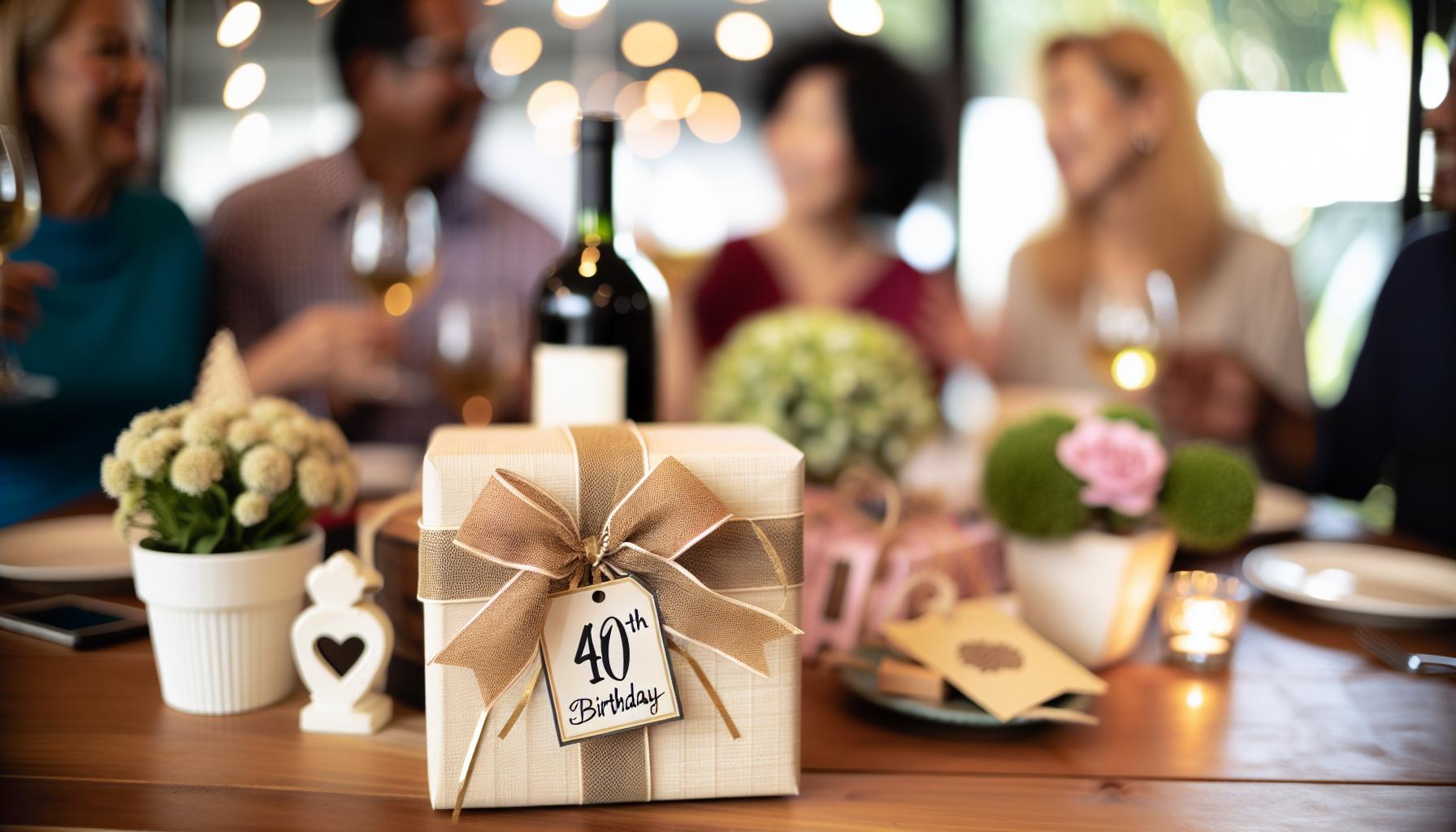 Kreative Geschenkideen für den 40. Geburtstag