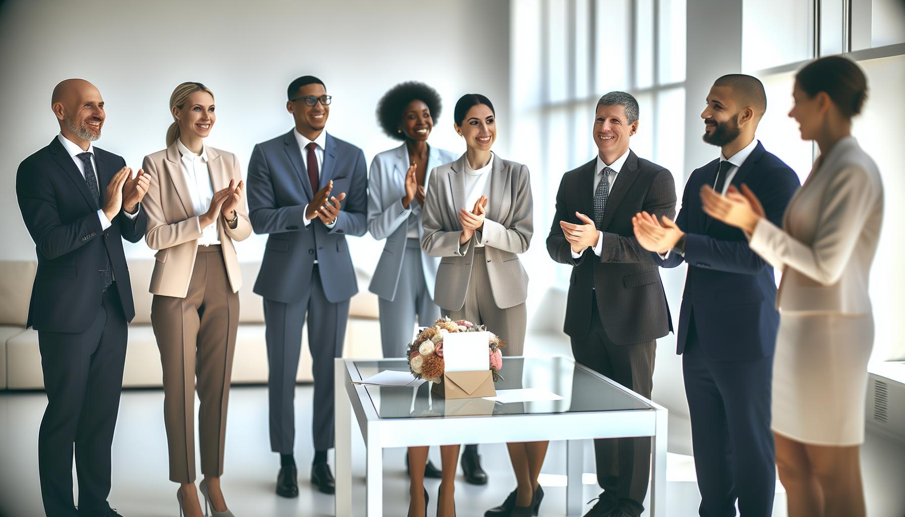 Formelle Glückwünsche für Unternehmen