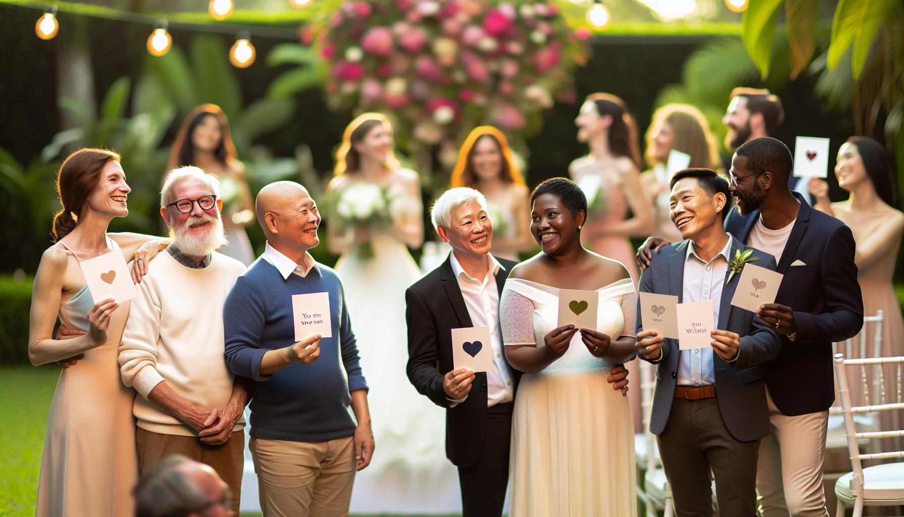 Einzigartige Hochzeitswünsche für verschiedene Beziehungstypen