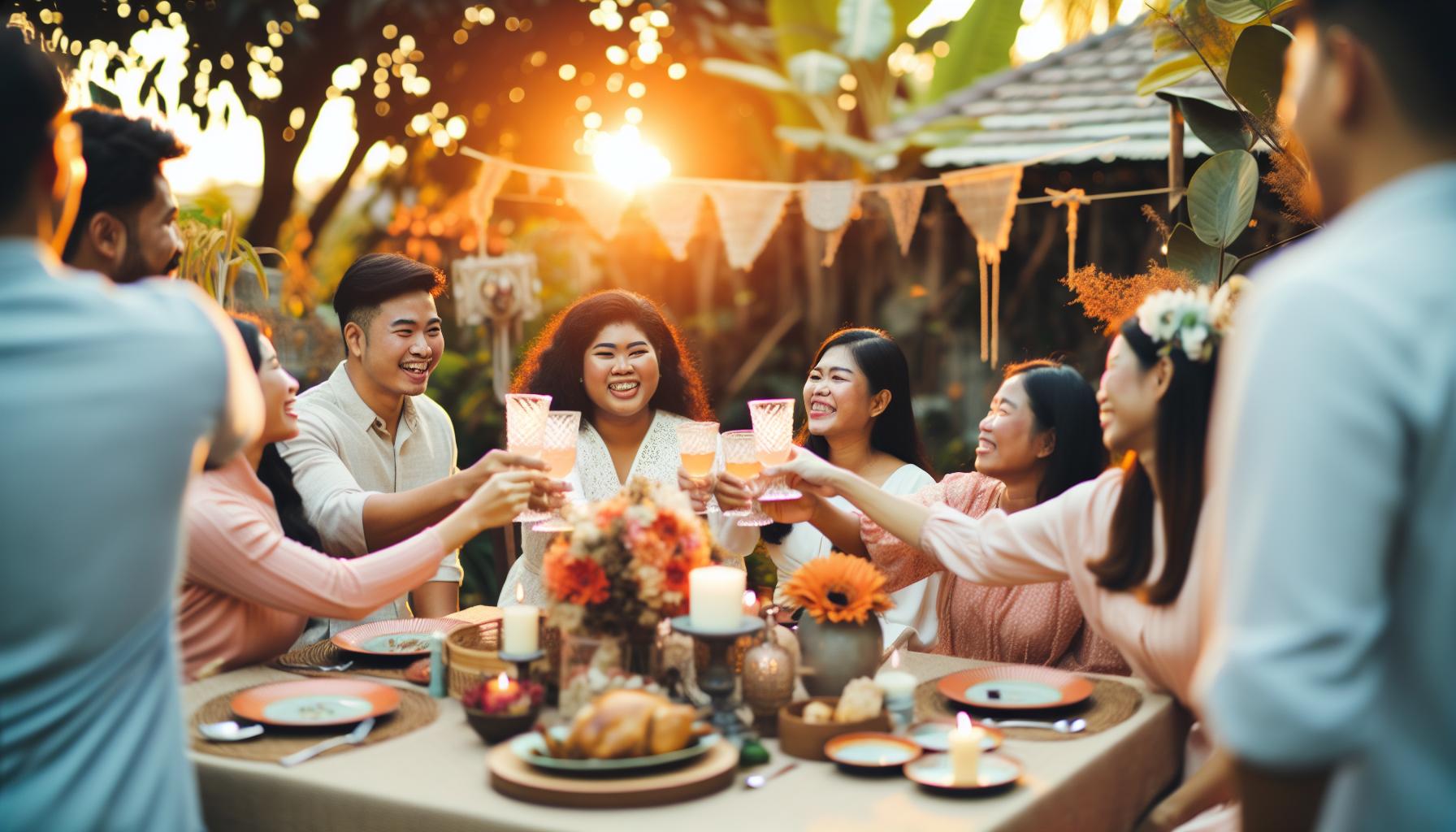 Herzliche Glückwünsche für enge Freunde und Familie