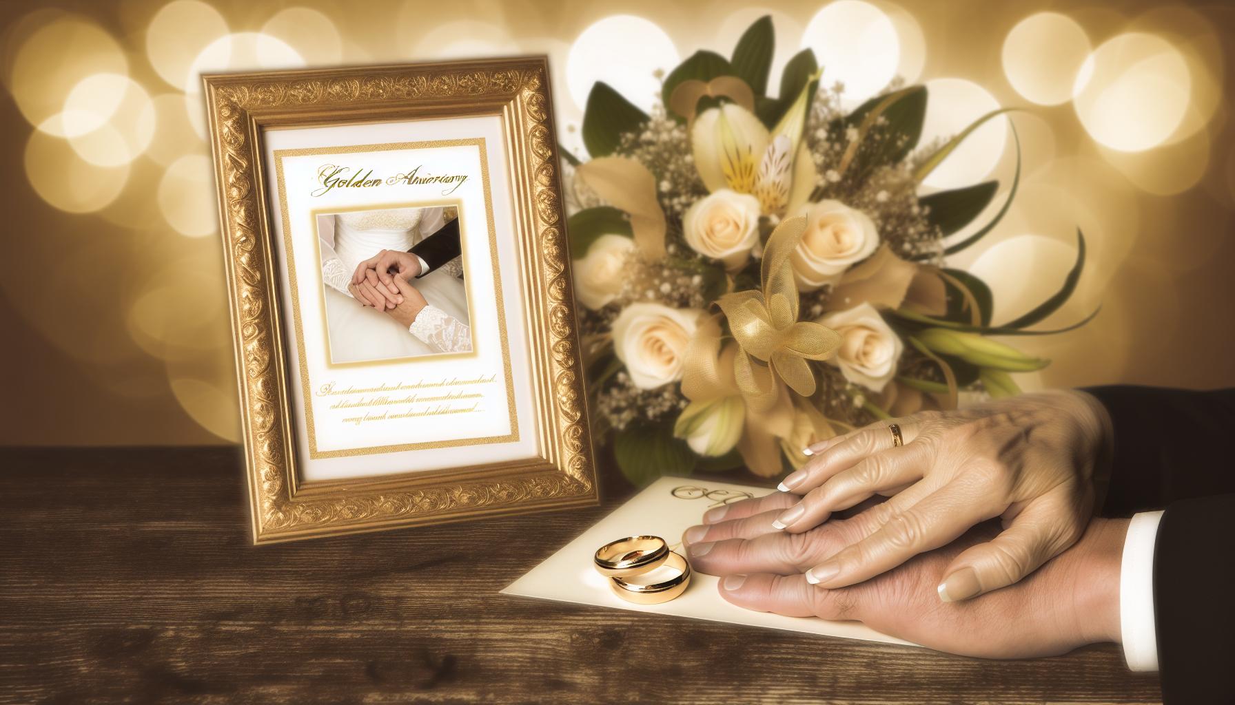 Traditionelle Geschenke zur goldenen Hochzeit