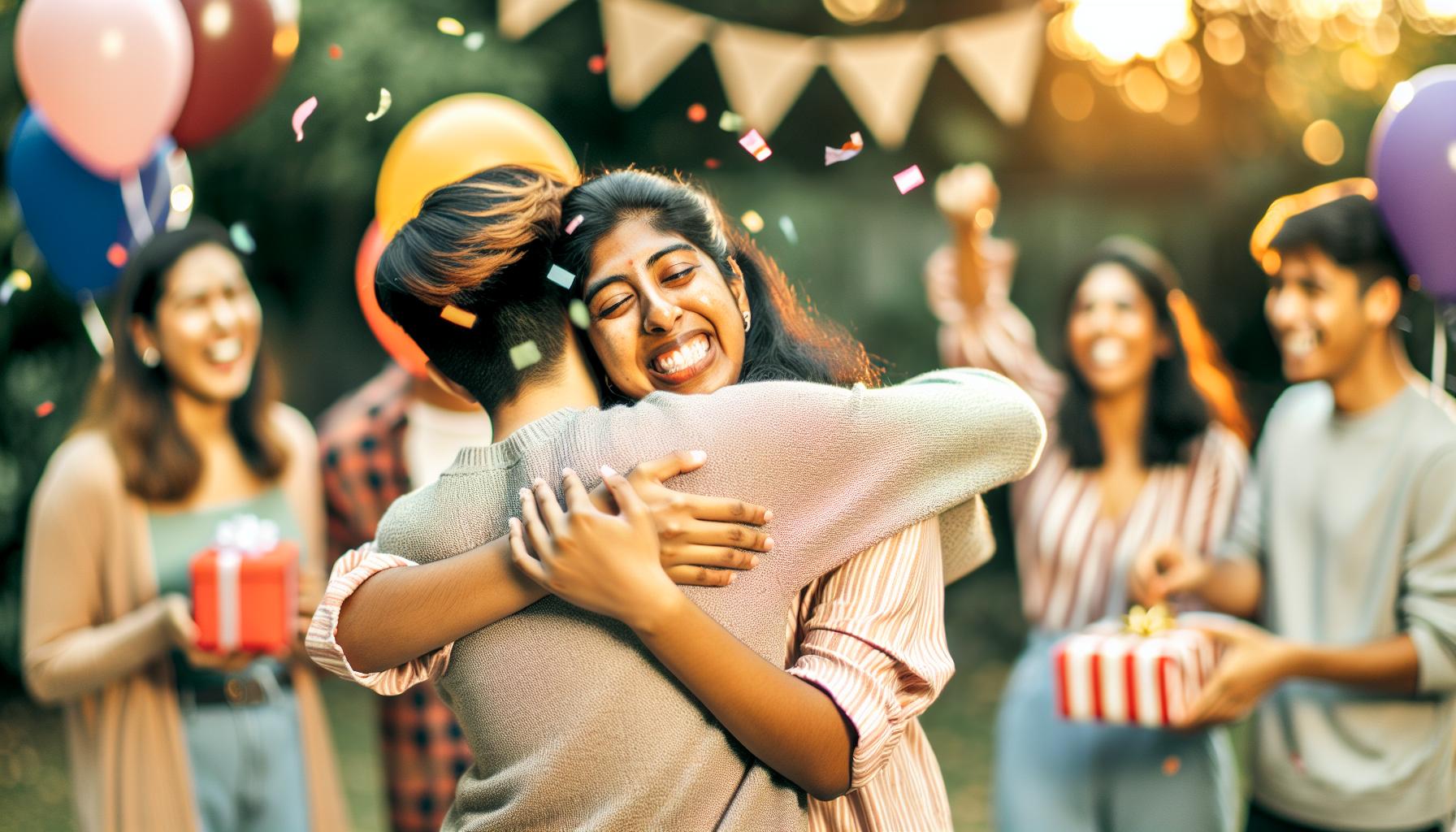 Besondere Gratulationen für enge Freunde