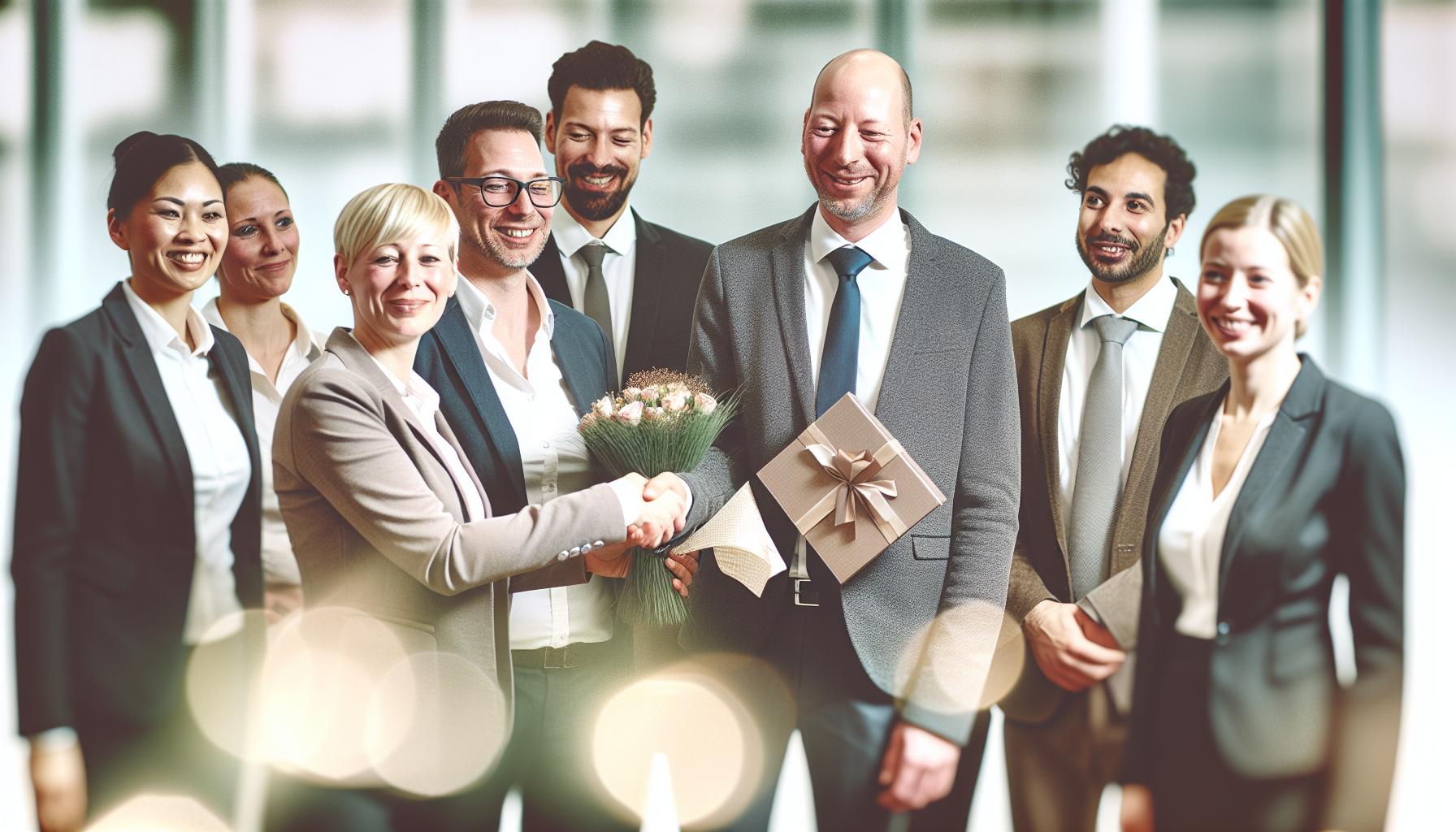 Formelle Gratulationen für Kollegen und Bekannte