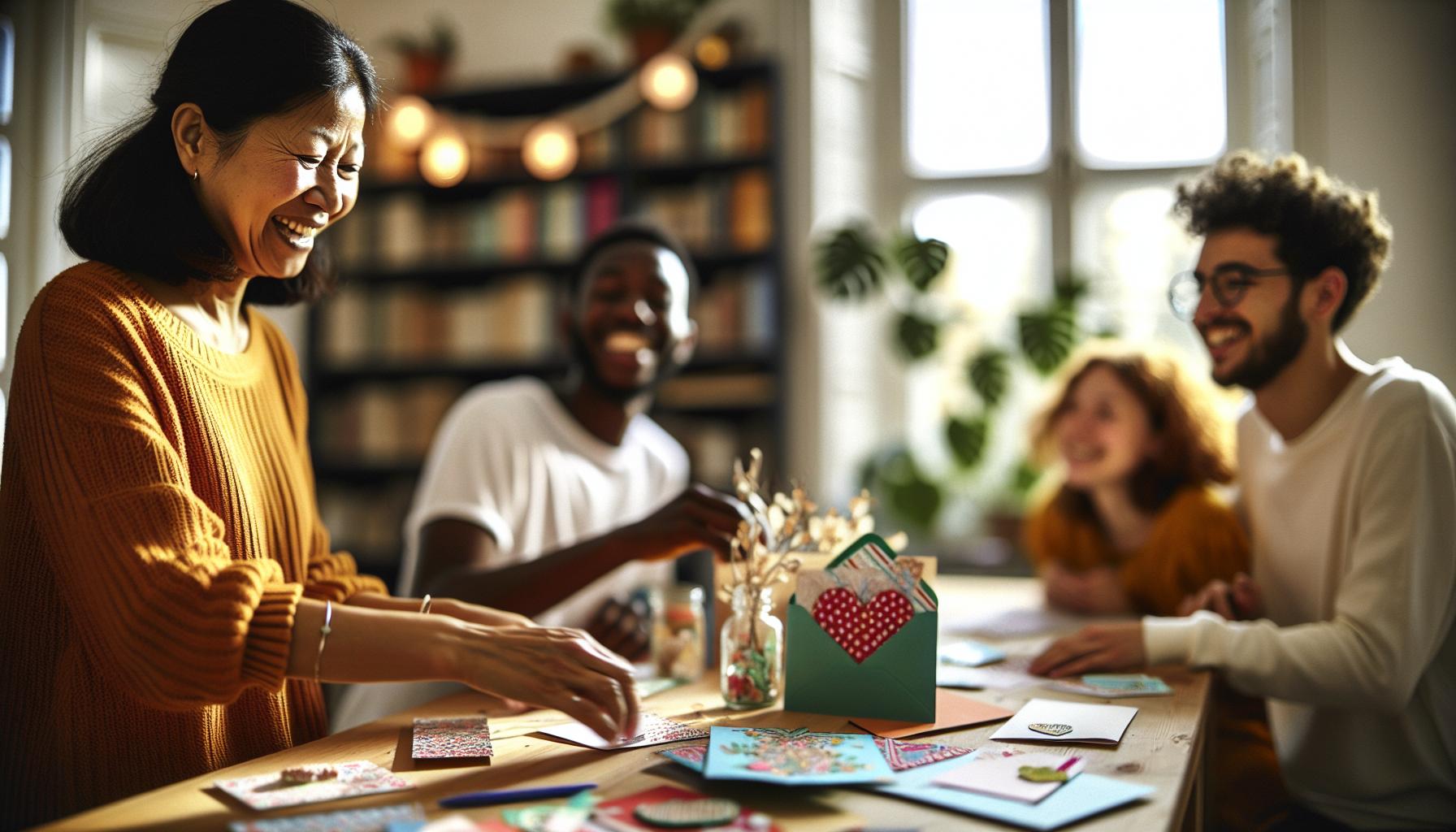 Herzliche Botschaften für Freunde und Familie