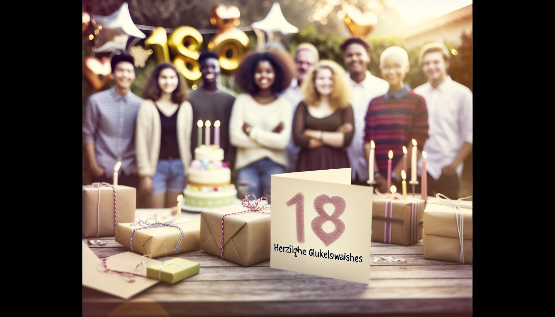 Herzliche Glückwünsche zum 18. Geburtstag formulieren