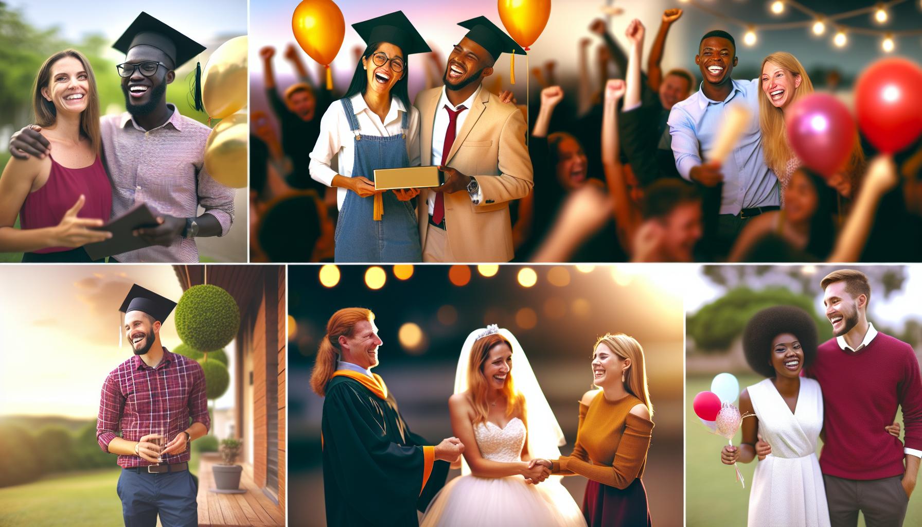 Verschiedene Anlässe für herzliche Glückwünsche