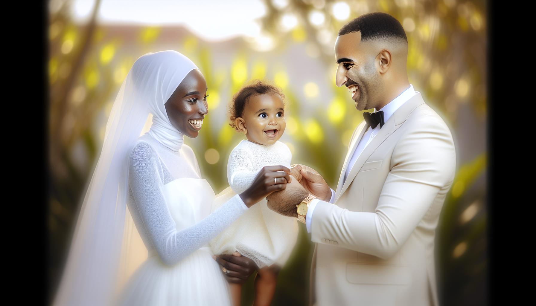 Glückwünsche zur Hochzeit mit Kind modern: Familie wird größer