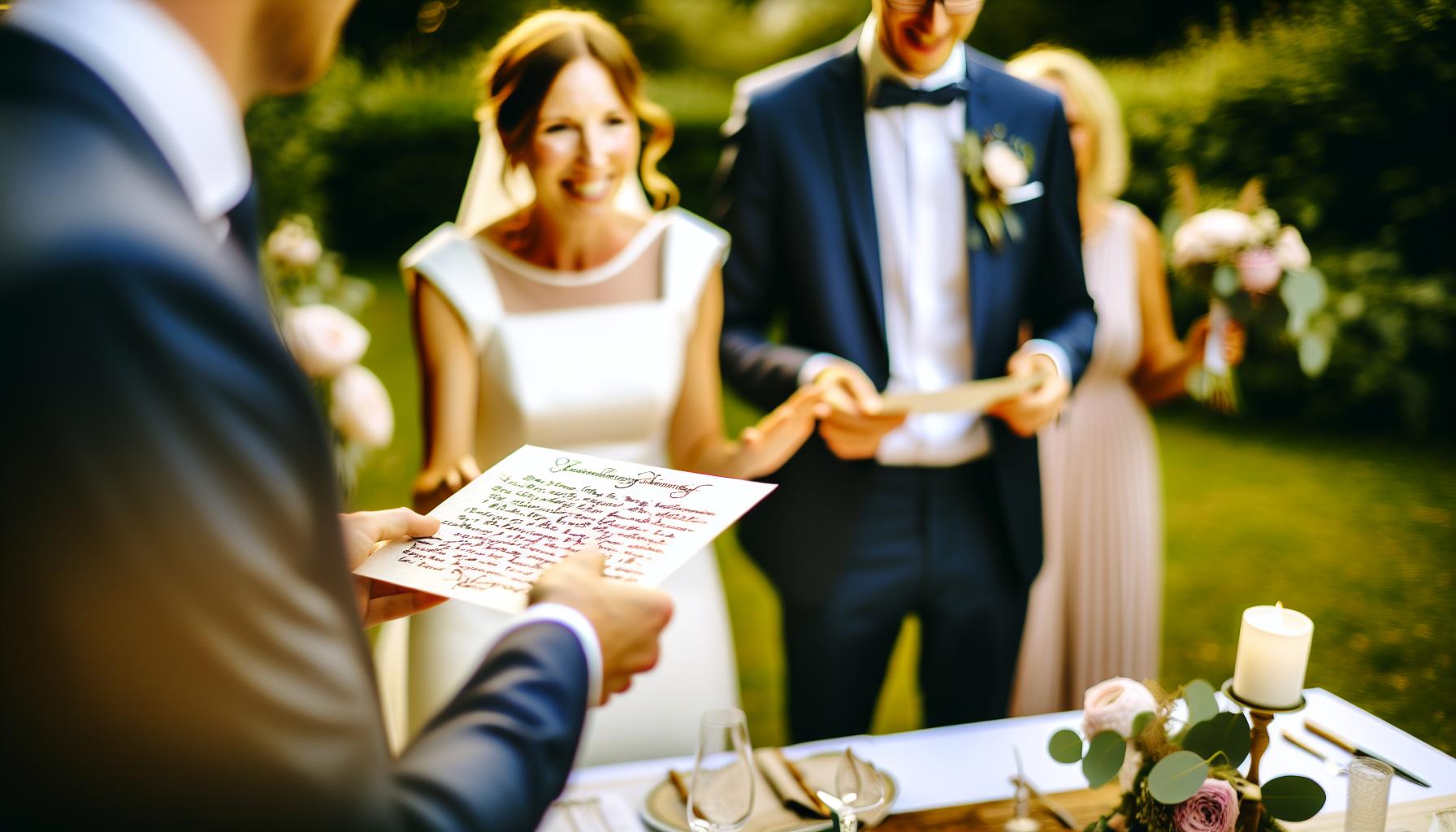 Einzigartige Sprüche für das Brautpaar