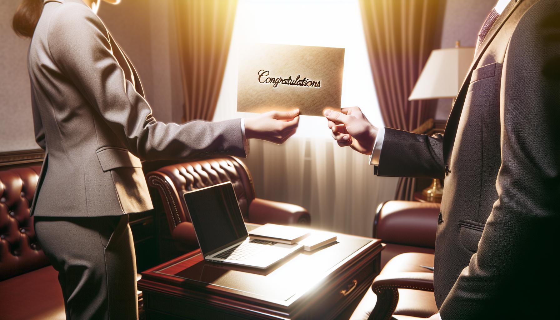 Formelle Glückwünsche für geschäftliche Anlässe