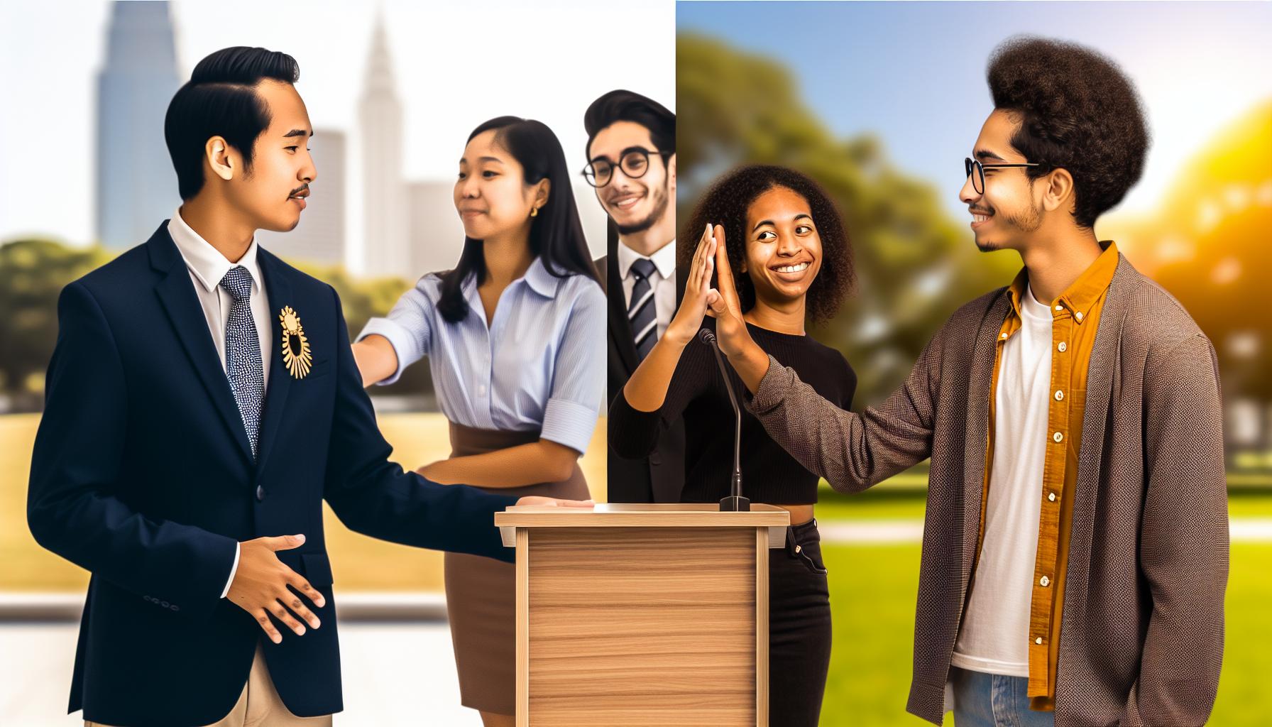 Formelle und lässige Glückwünsche im Vergleich