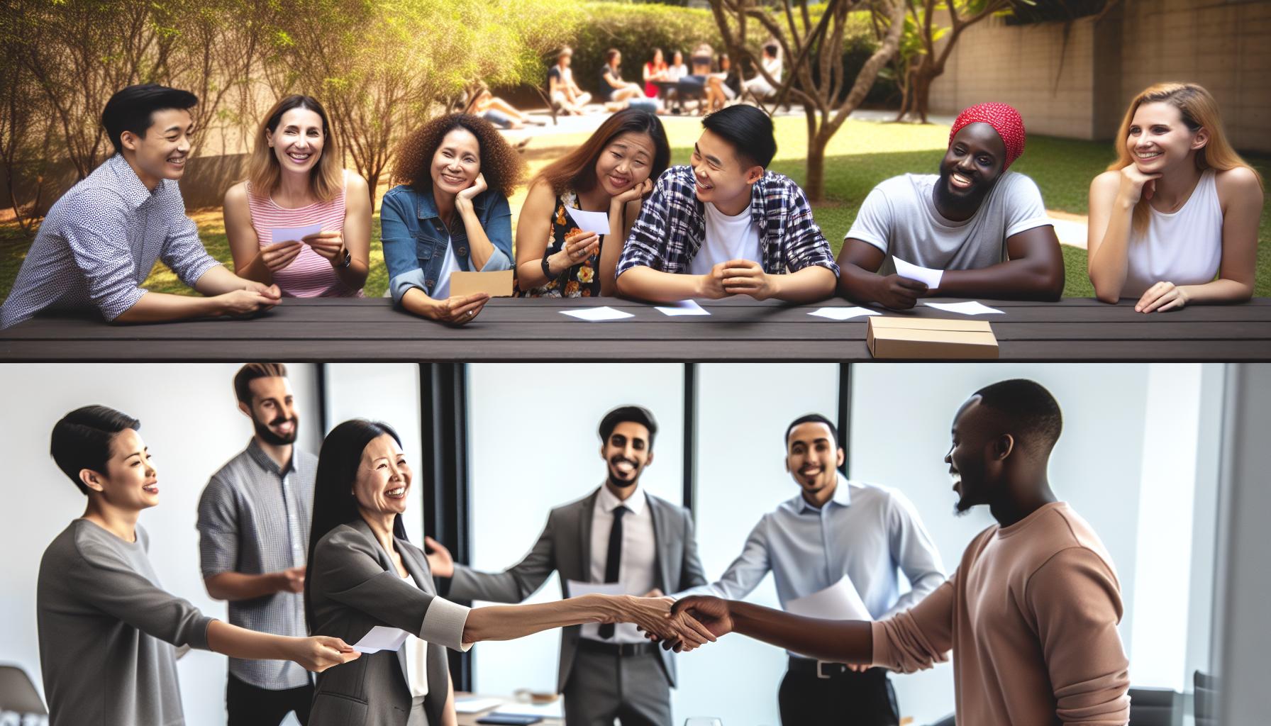 Casual und formelle Glückwünsche im Vergleich