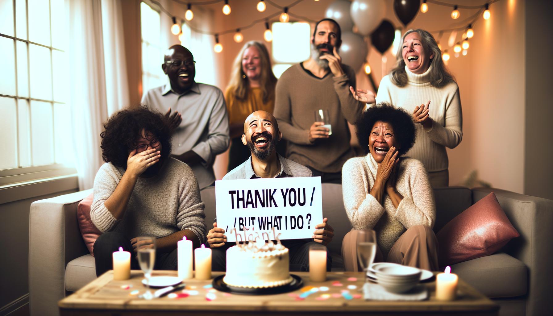 Humorvolle Antworten auf Gratulationen